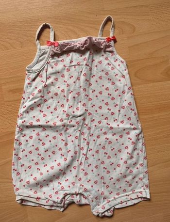 Barboteuse cerise 2 ans