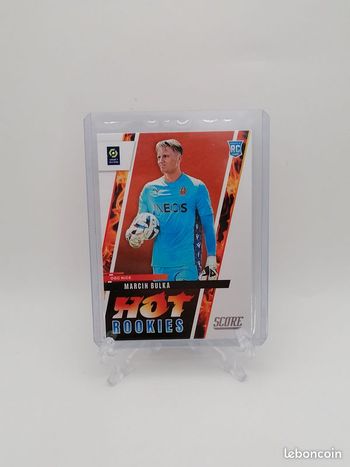 Carte Panini score Ligue 1 2022-23 Rookie Card HOT ROOKIES Marcin Bulka n°13.