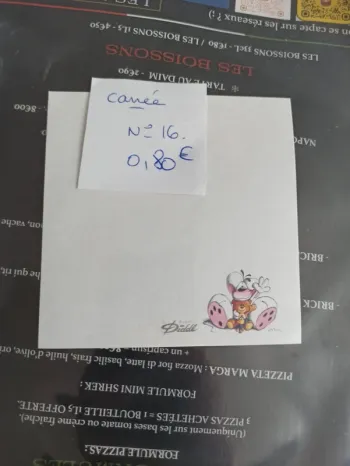 Feuille Diddl carrée 16 0,80€