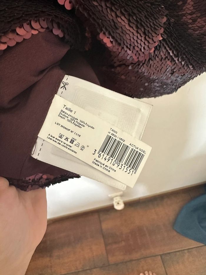 Top à paillettes, Monoprix, Femme, taille un - photo numéro 4