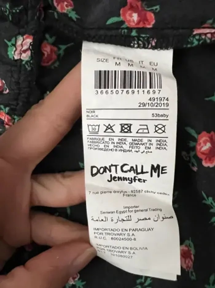 Top volants noir fleuri Jennyfer - photo numéro 5