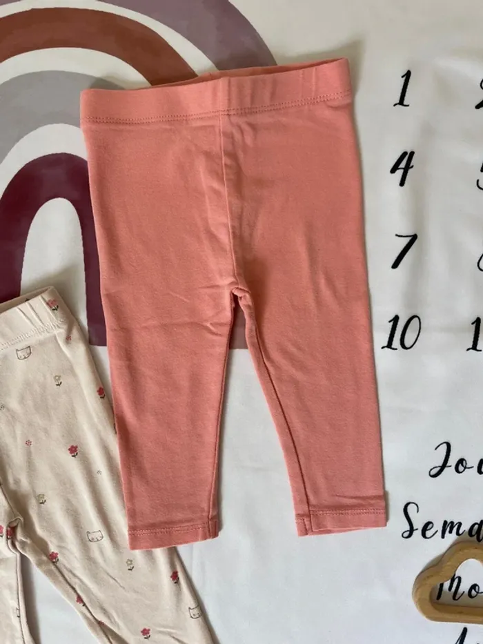Lot de leggings bébé fille Orchestra – Taille 6 mois - photo numéro 2