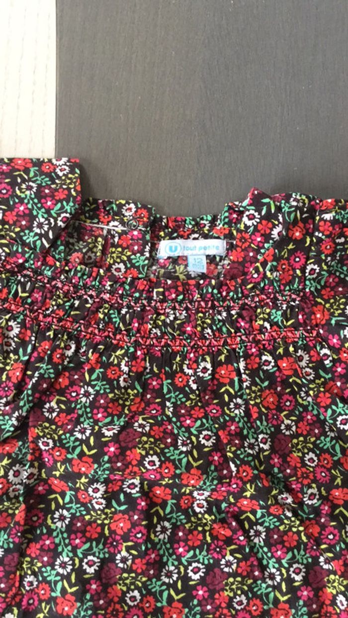 Blouse fleuries 12m U tout petits - photo numéro 2