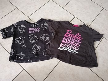 Lot de deux tee manches courtes taille 4 ans fille 