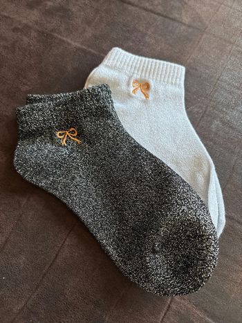 Lot de 2 paires de chaussettes paillettes