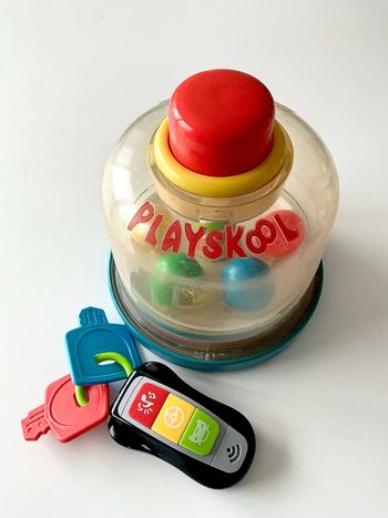 Toupie et clés de voiture 