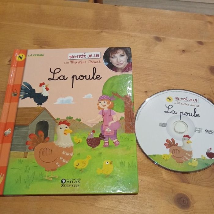livre + CD collection bientôt je lis par Marlène Jobert - L a Poule