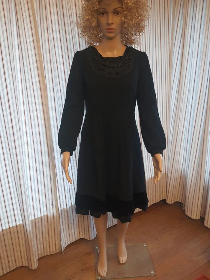 Robe retro chic noir pailleté Satin fr 36/38 - photo numéro 5