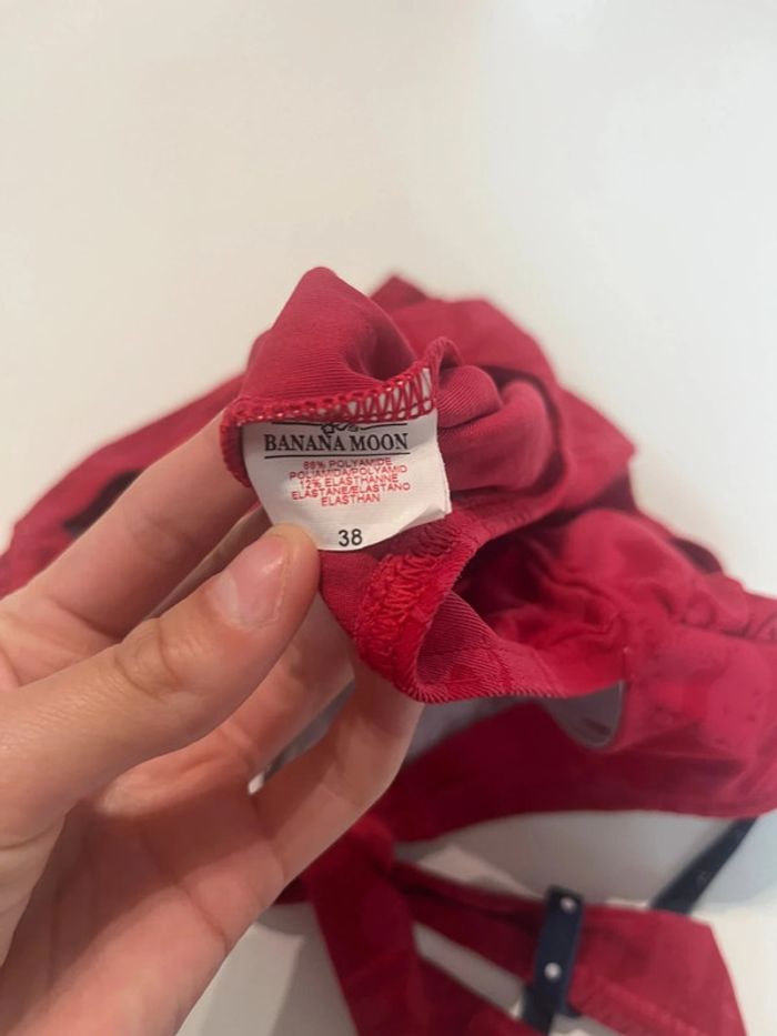 Maillot de bain une pièce rouge Banana Moon Taille 38 - photo numéro 3