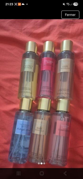 Lot 6Les brumes victoria secret