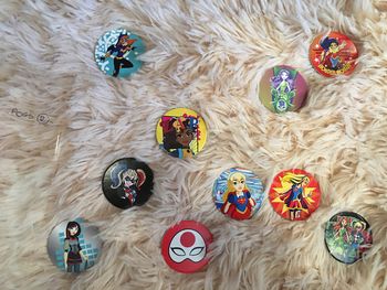 Pogs dc super hero girls happy meal mc Donald’s lot de 10