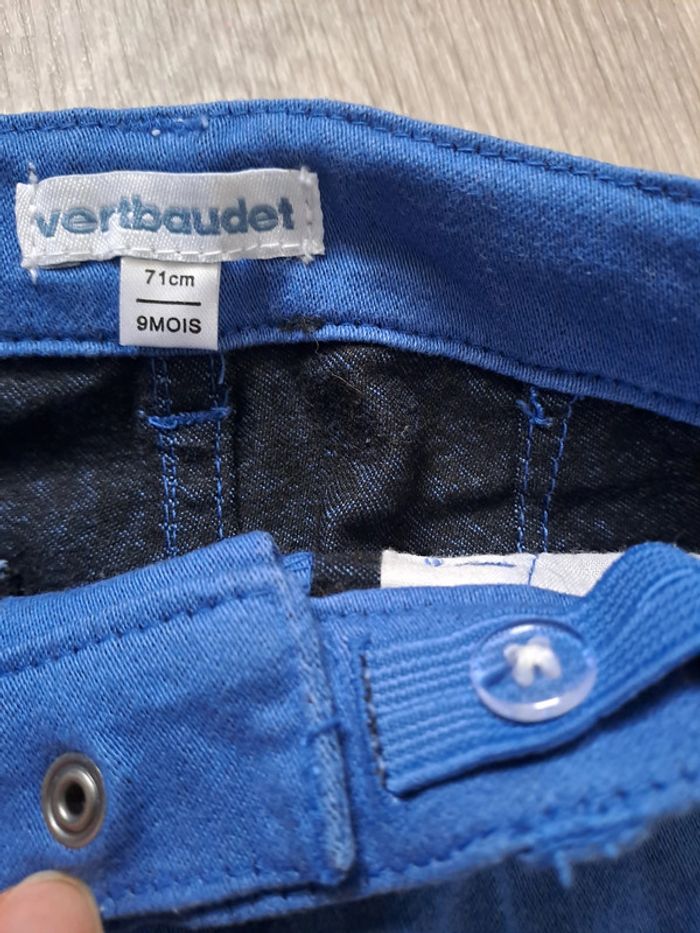 Pantalon bleu 9M Vertbaudet - TBE comme neuf - photo numéro 2
