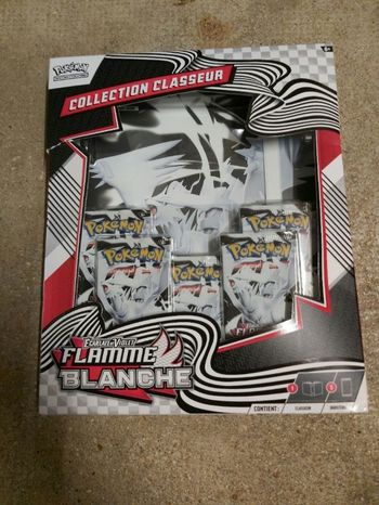 coffret classeur flamme blanche