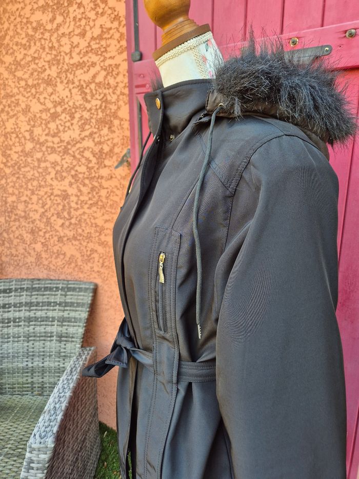 Parka doublée à capuche fourrure pour femme T. 44 - photo numéro 5