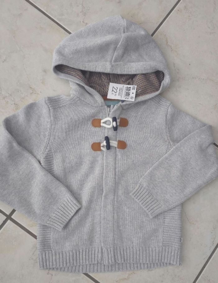 neuf (non porté) 🏷💙🤩superbe veste/gilet zippée 3 ans garçon 💙🥰🤩(ferme)