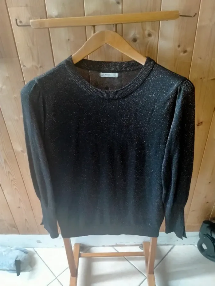 Pull noir pailleté HA Women - photo numéro 2