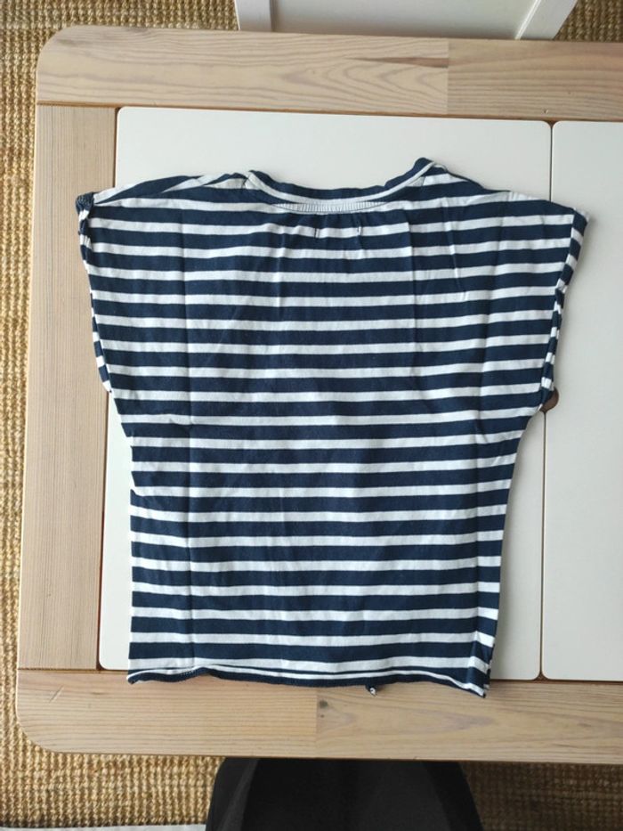 Tee-shirt rayures fille 6ans - photo numéro 2