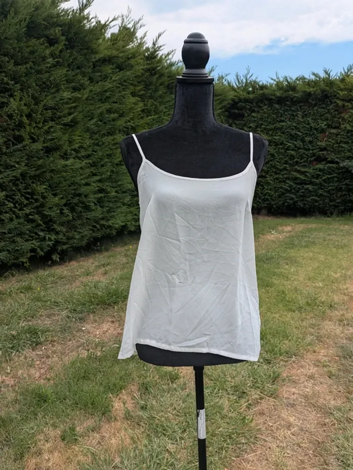 Top bretelles fine blanc