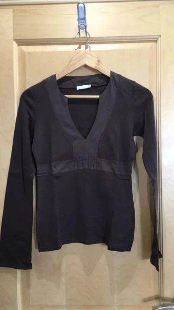 Tee-shirt Promod marron en coton Taille S