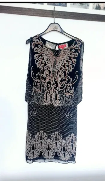 Robe 👗 été Dorée et marine T38-M