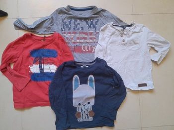 Lot de 4 tee-shirts manches longues