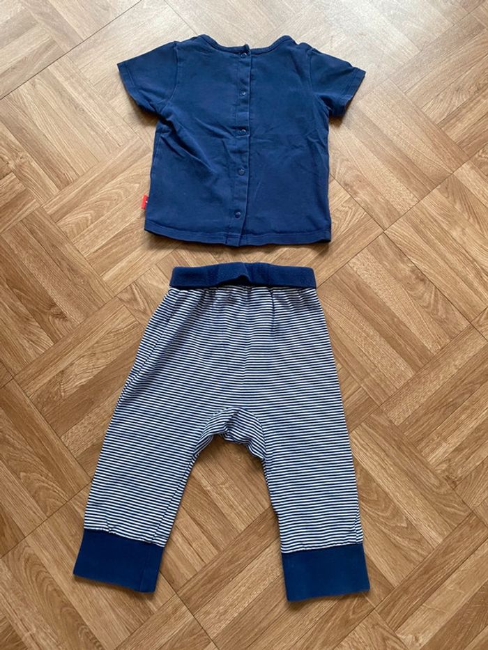 Ensemble t-shirt + pantalon taille 12 mois P’tit Bisou - photo numéro 8