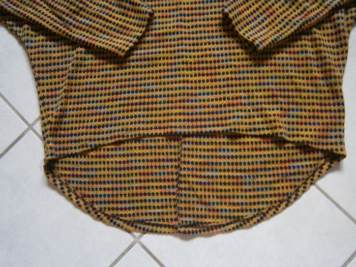 Haut/pull moutarde manches chauve souris Taille XL - photo numéro 3