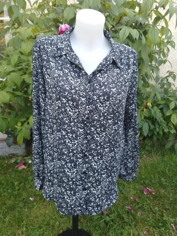 Chemisier fluide taille 44 - Gémo - 100% polyester - photo numéro 2