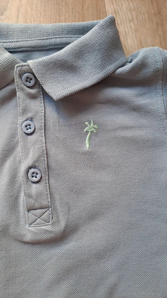 Polo manches courtes gris taille 24 mois Gémo - photo numéro 2