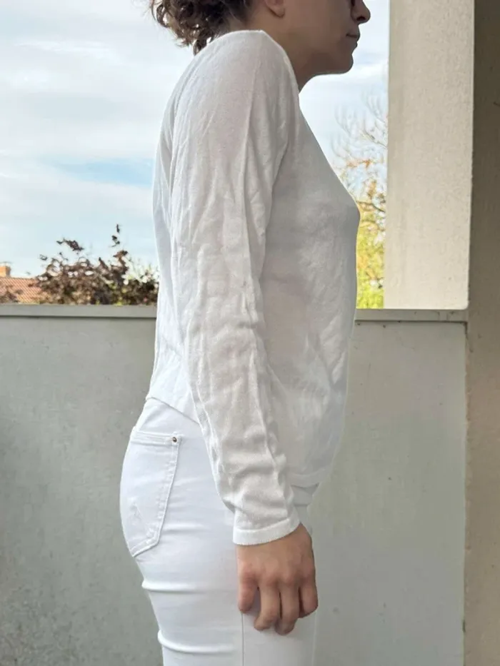 Pull blanc - photo numéro 3