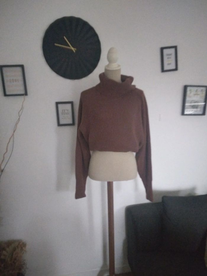 🌸Pull marron à col roulé🌸