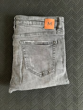 Jeans taille basse gris