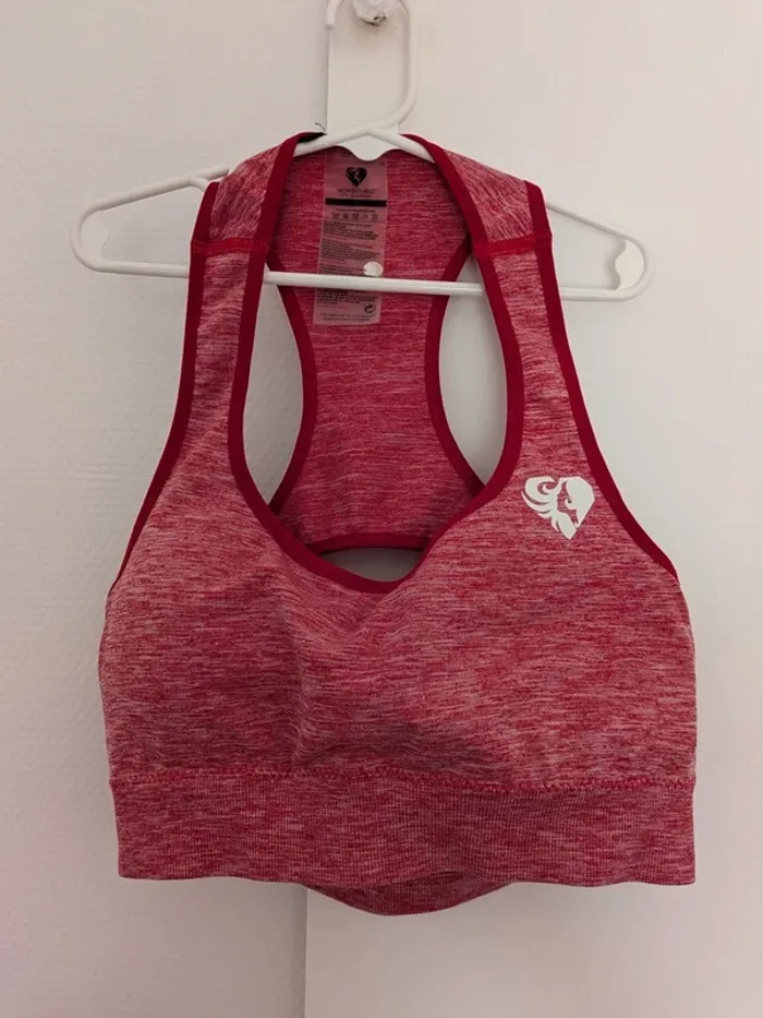 Brassière women's best red marl/rouge taille S move seamless - photo numéro 1