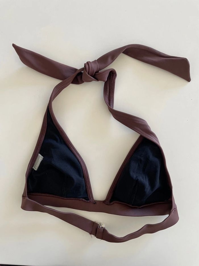 Haut maillot de bain marron - photo numéro 3
