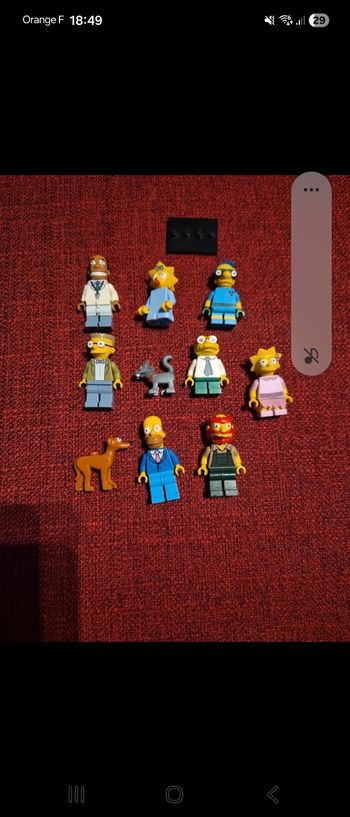 Lot de personnages Simpson lego