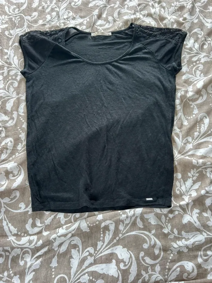 T-shirt noir ikks taille 36