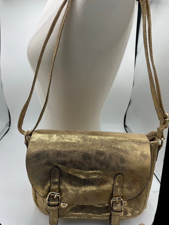 Sac à main bandoulière épaule toile brillante - photo numéro 4