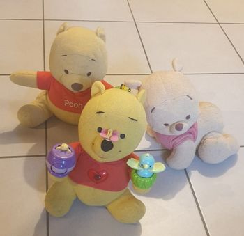 Lot de 3 Peluches Winnie