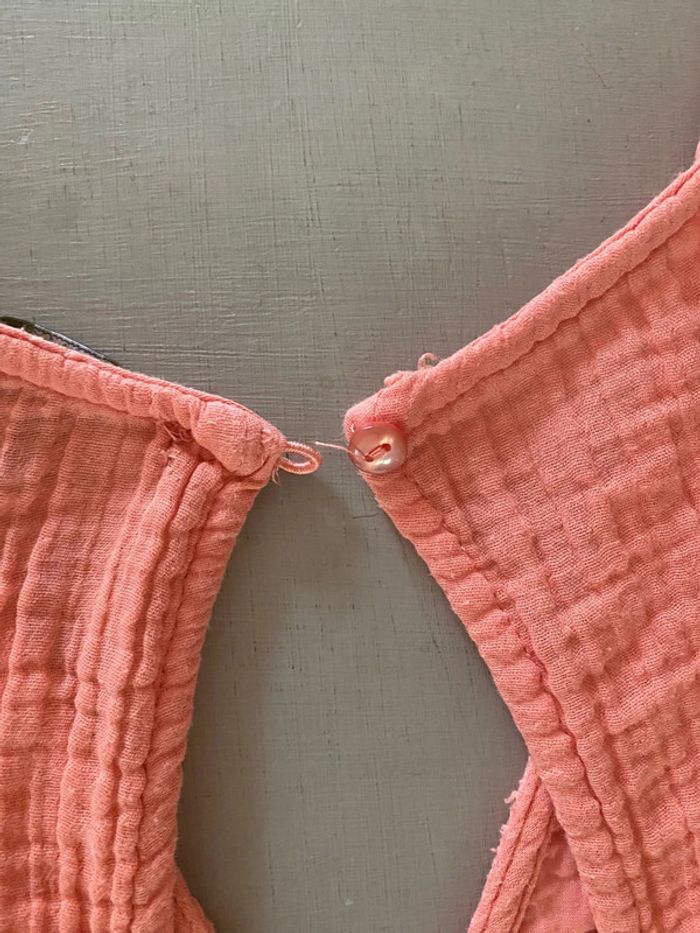 Combi short corail Kiabi Eco Conception en gaze de coton taille 38 - photo numéro 15