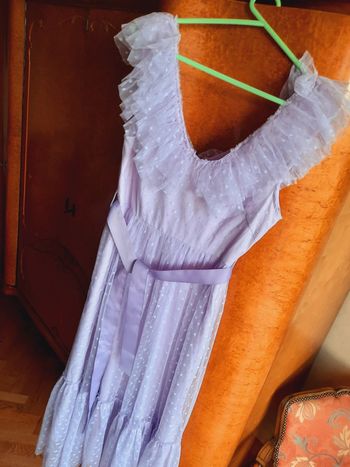 Robe soirée lilas L neuve