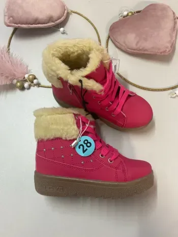 Bottines fille - fourrée - neuf - Defacto - Taille 28