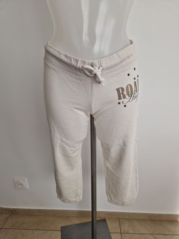 Pantalon blanc avec inscription Mim