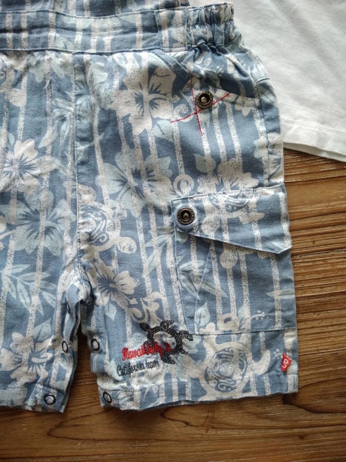 Ensemble salopette short garçon 18 mois - photo numéro 5