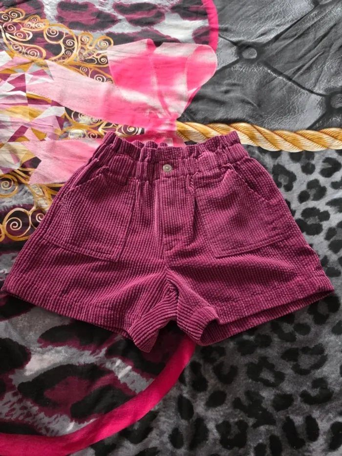 Short en velours