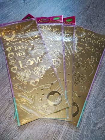 Lot stickers love neuf