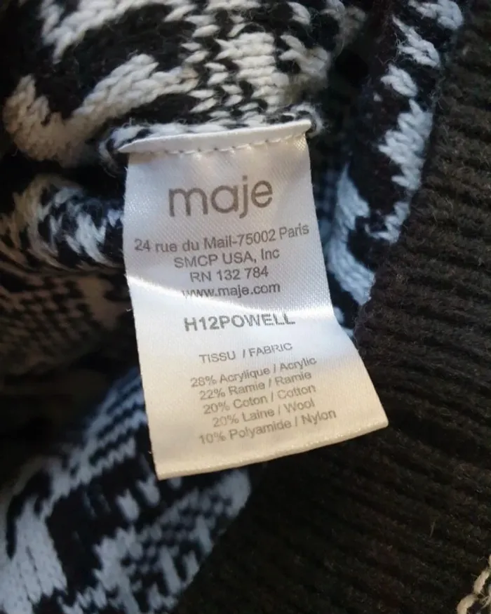 Pull Laine Coton Maje Taille 1 - photo numéro 3