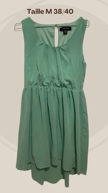 Robe courte verte - Taille 40
