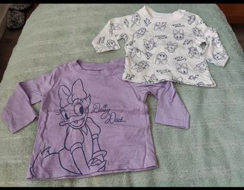 Lot de 2 tee shirt manche longue neuf disney