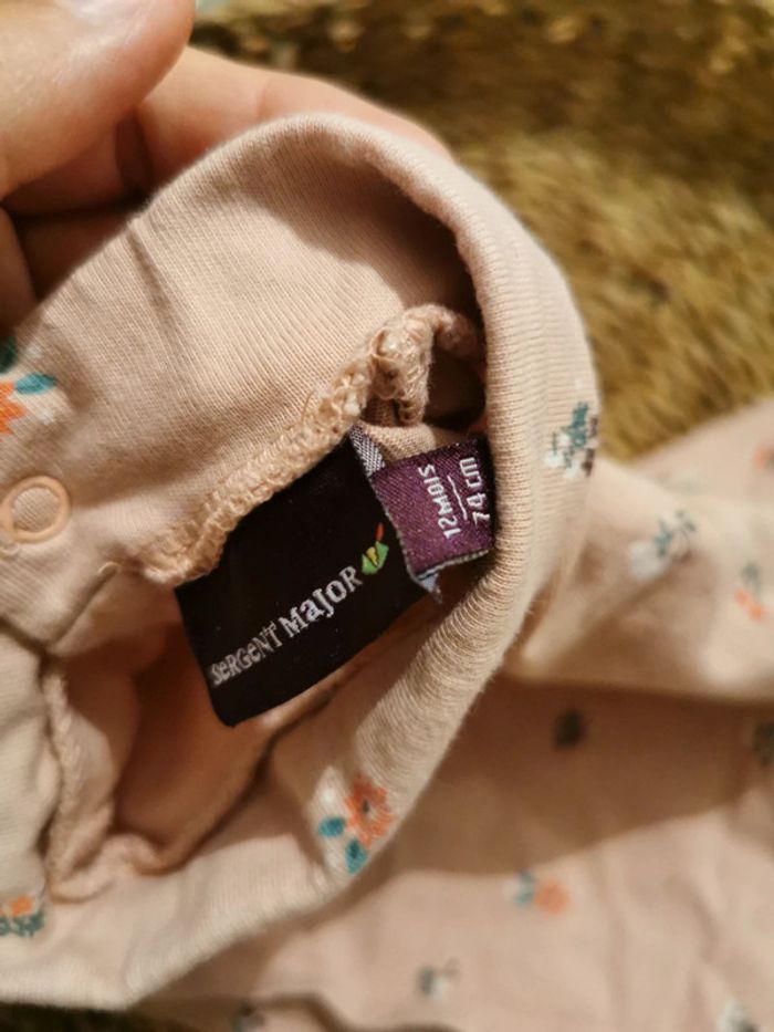 Tee-shirt manche longue 12 mois sergent major - photo numéro 2