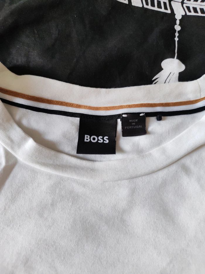 T-shirt boss blanc - photo numéro 4